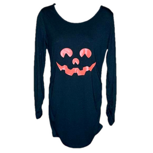 BumpShow | NEW Black Jack-O-Lantern Stretch Maternity Top S